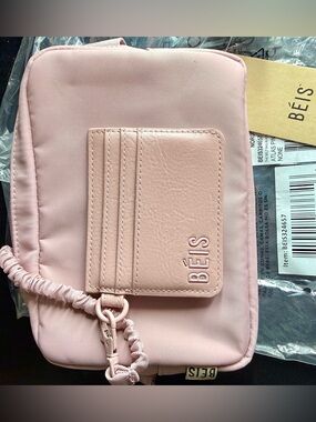 BEIS Soft Pink Crossbody Bag